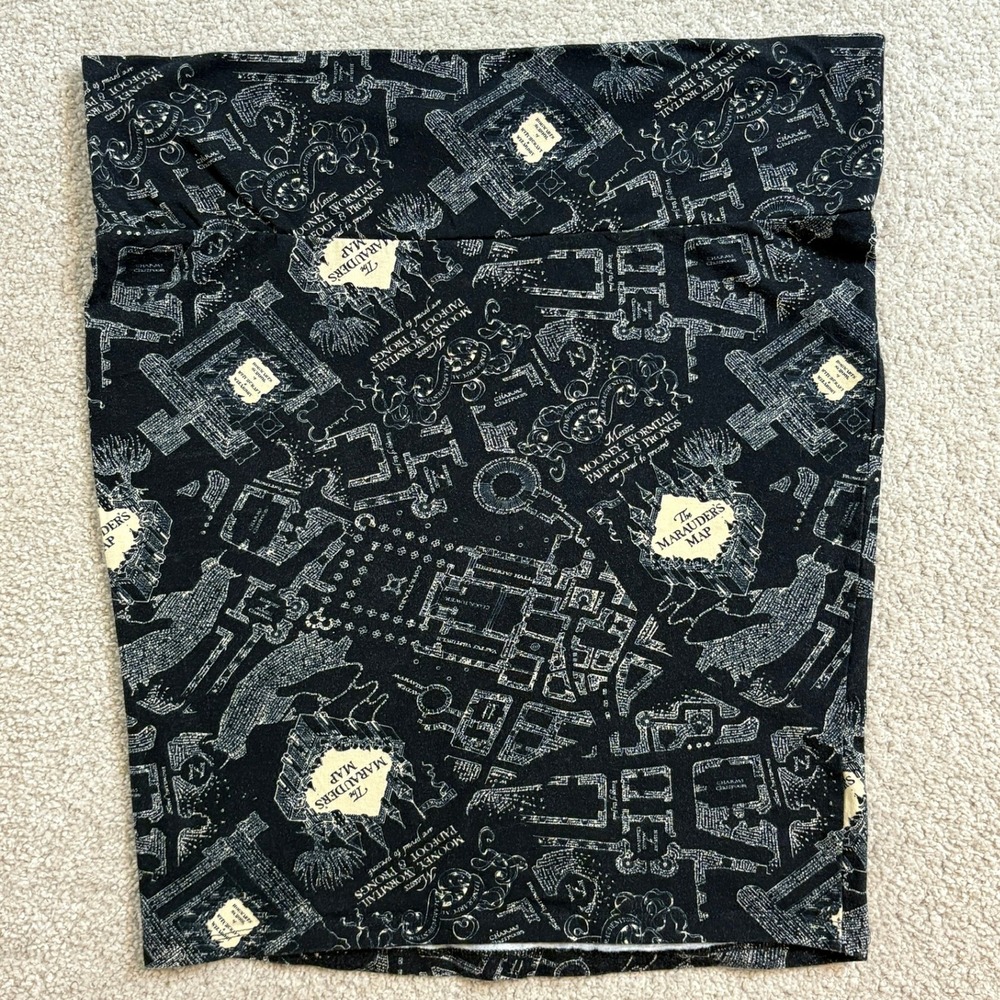 Torrid Marauder's‎ Map Skirt Harry Potter Print Plus Size 1